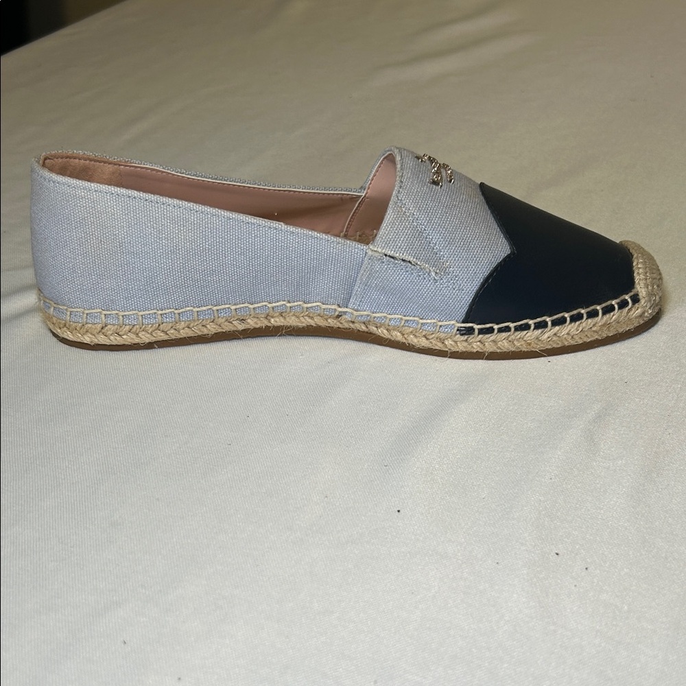 Kate Spade Flats Espadrilles Slip On Slides Blue Shoes Women’s Size 6.5B